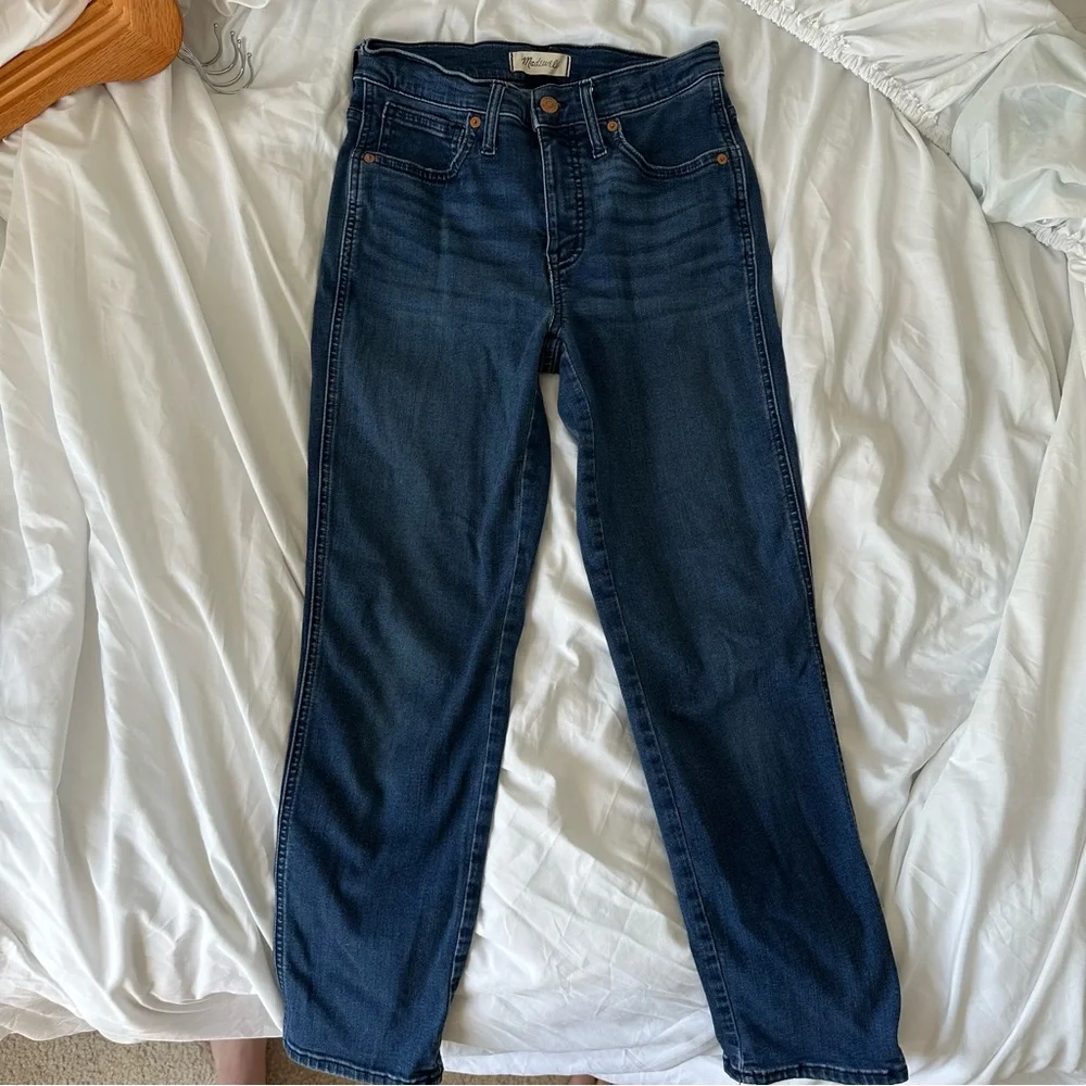 Madewell Mid-Rise Stovepipe Jeans – Size 27, Dark Wash - Picture 12 of 13